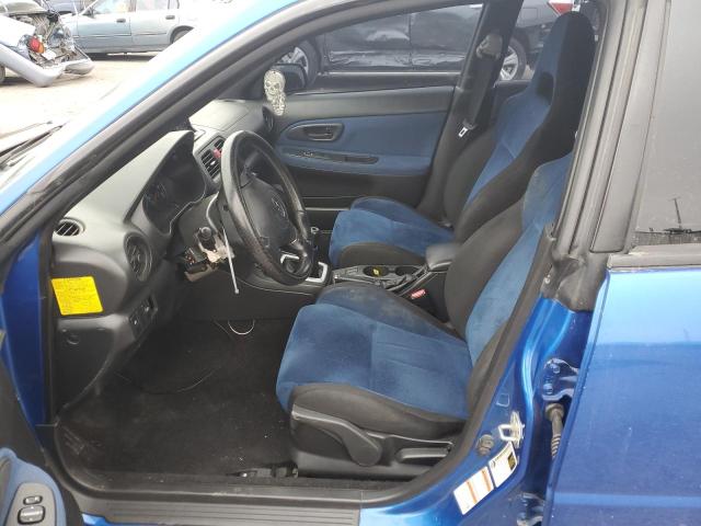 JF1GD79696G525907 - 2006 SUBARU IMPREZA WRX BLUE photo 7