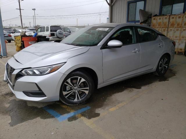 3N1AB8CV9MY253823 - 2021 NISSAN SENTRA SV SILVER photo 1