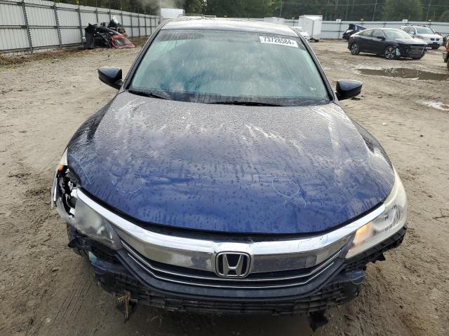 1HGCR2F32GA064904 - 2016 HONDA ACCORD LX BLUE photo 5