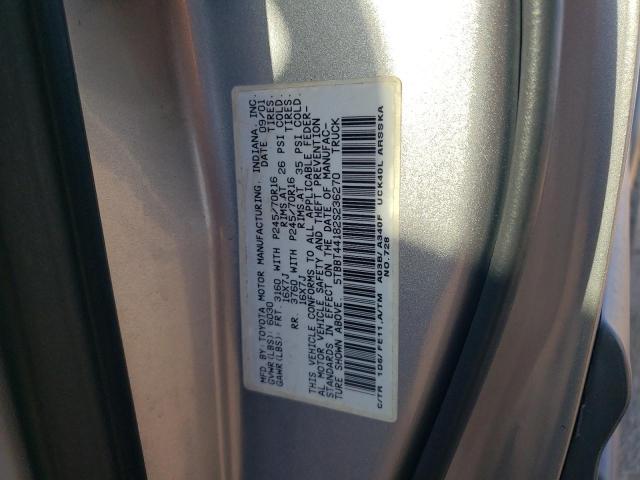 5TBBT44182S236270 - 2002 TOYOTA TUNDRA ACCESS CAB 银色 照片 12