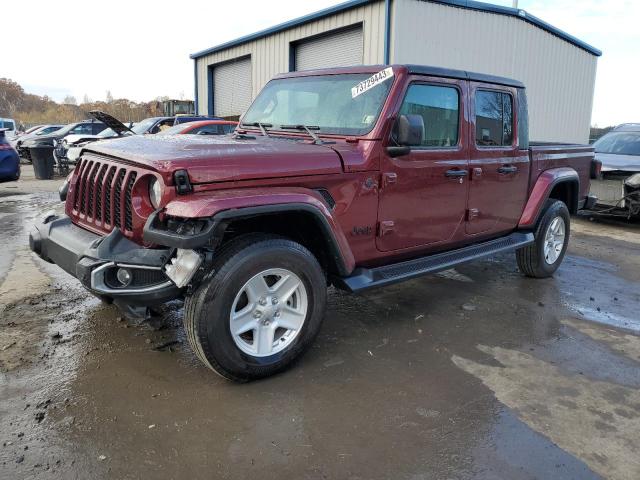 1C6HJTAG2NL134759 - 2022 JEEP GLADIATOR SPORT BURGUNDY photo 1