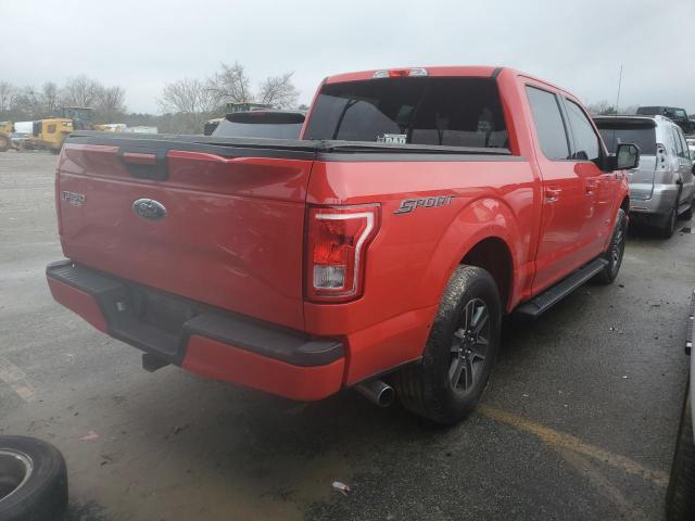 1FTEW1CP2GFC64976 - 2016 FORD F150 SUPER RED photo 3