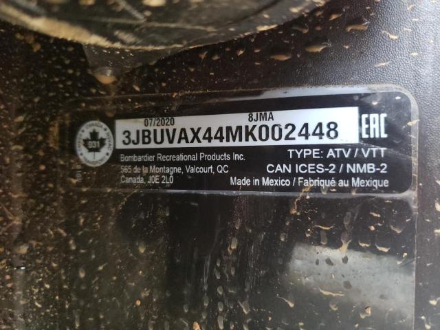3JBUVAX44MK002448 - 2021 CAN-AM DEFENDER LIMITED CAB HD10 BLACK photo 10