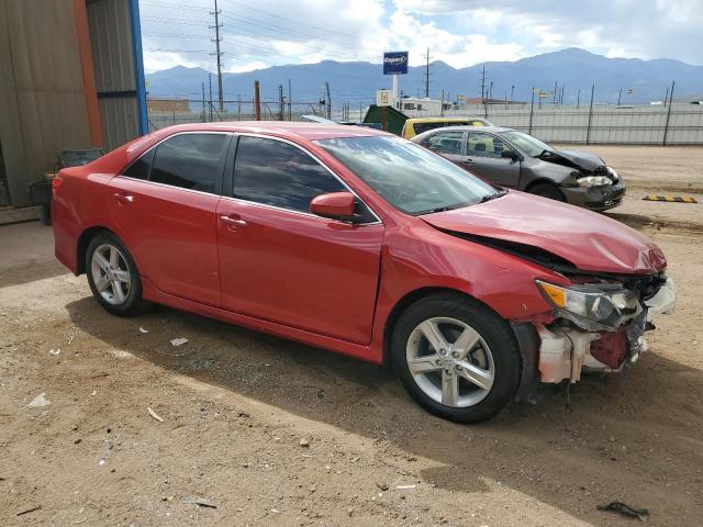 4T1BF1FK1EU783721 - 2014 TOYOTA CAMRY L RED photo 4