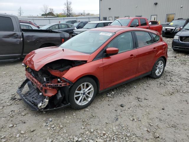 1FADP3K24JL309442 - 2018 FORD FOCUS SE RED photo 1
