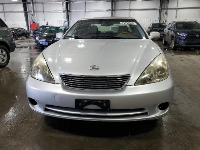 JTHBA30G555129834 - 2005 LEXUS ES 330 SILVER photo 5