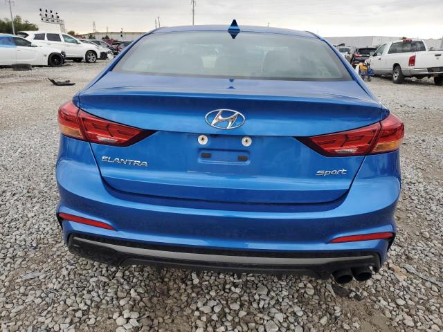 KMHD04LB9HU364620 - 2017 HYUNDAI ELANTRA SPORT BLUE photo 6