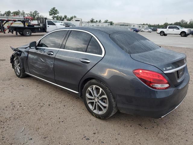 55SWF4JB8GU152943 - 2016 MERCEDES-BENZ C 300 BLUE photo 2