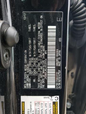 JTEBU5JR6J5530934 - 2018 TOYOTA 4RUNNER SR5/SR5 PREMIUM 黑色 照片 13