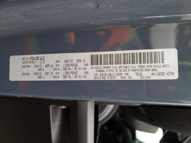 3C6URVJG6LE112479 - 2020 RAM PROMASTER 3500 HIGH ლურჯი ფოტო 13