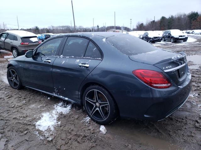 55SWF6EB0GU109980 - 2016 MERCEDES-BENZ C 450 4MATIC AMG GRAY photo 2