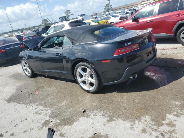 2G1FD3D34F9169577 - 2015 CHEVROLET CAMARO LT BLACK photo 2