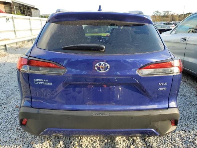 7MUDAABG7NV026054 - 2022 TOYOTA COROLLA CR XLE BLUE photo 6