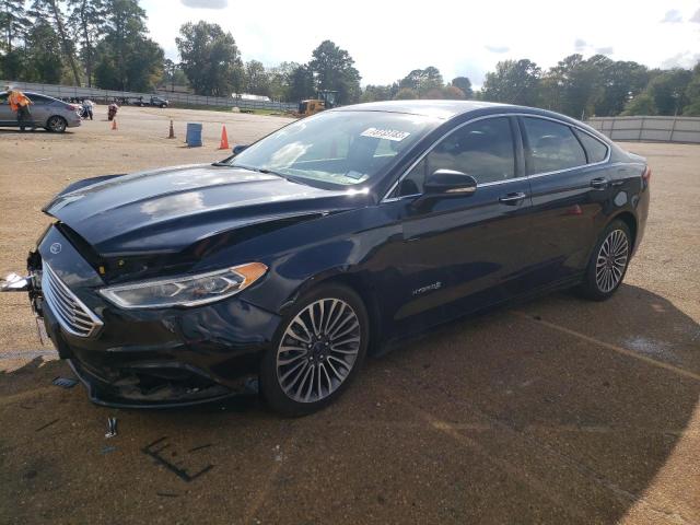 3FA6P0RU2HR267508 - 2017 FORD FUSION TITANIUM HEV BLACK photo 1