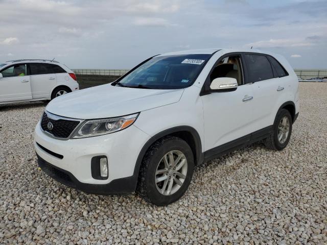 5XYKT3A66FG645680 - 2015 KIA SORENTO LX WHITE photo 1