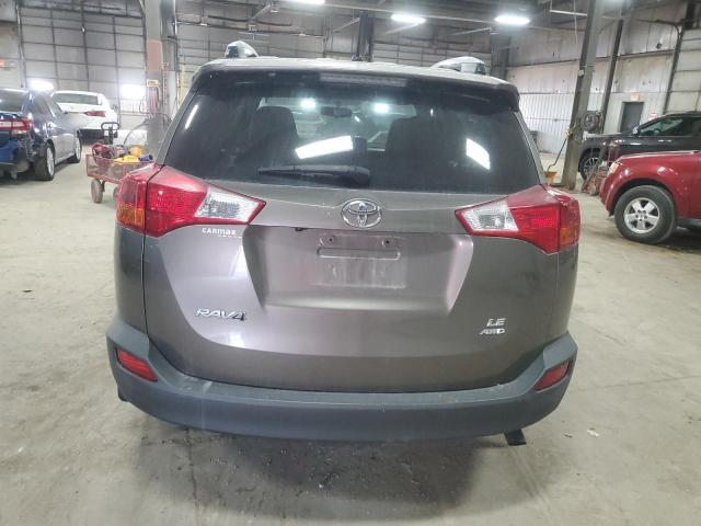 JTMBFREV8ED076761 - 2014 TOYOTA RAV4 LE BROWN photo 6