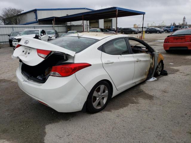 5NPDH4AE0DH408468 - 2013 HYUNDAI ELANTRA GLS WHITE photo 3