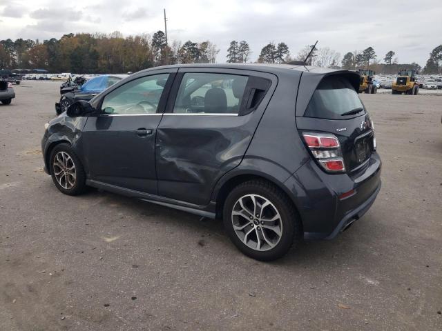 1G1JD6SH2J4106094 - 2018 CHEVROLET SONIC LT CHARCOAL photo 2