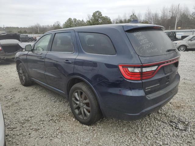 1C4RDJDG9HC725132 - 2017 DODGE DURANGO GT BLUE photo 2