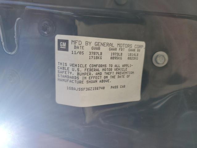 1G8AJ55F36Z156740 - 2006 SATURN ION LEVEL 2 BURGUNDY photo 12