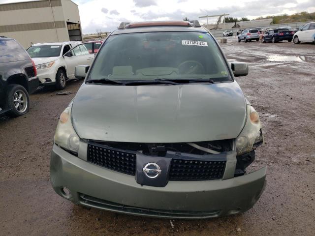 5N1BV28U76N102979 - 2006 NISSAN QUEST S GREEN photo 5