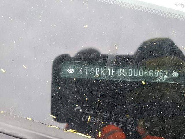 4T1BK1EB5DU066962 - 2013 TOYOTA AVALON BASE 灰色 照片 12