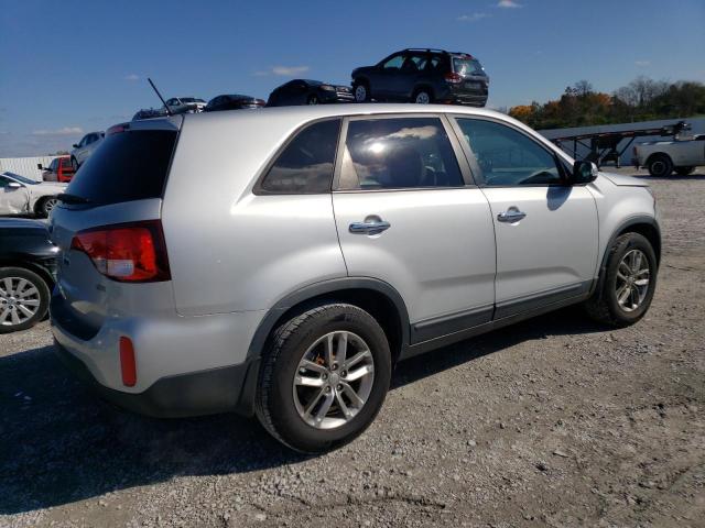 5XYKT3A69FG565578 - 2015 KIA SORENTO LX SILVER photo 3