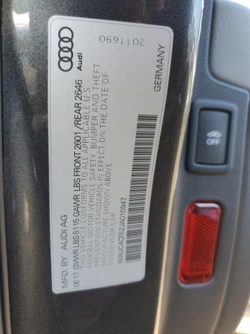 WAUC4CF52JA010947 - 2018 AUDI S5 PRESTIGE CHARCOAL photo 12