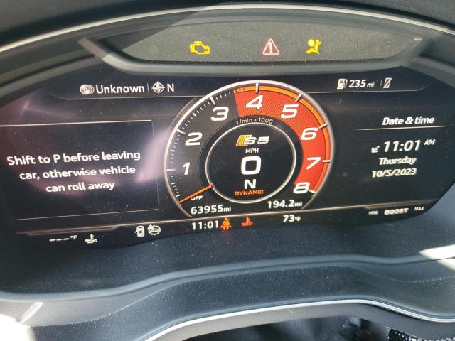 WAUC4CF52JA010947 - 2018 AUDI S5 PRESTIGE CHARCOAL photo 9