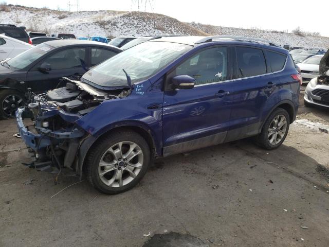 1FMCU9J99FUC62714 - 2015 FORD ESCAPE TITANIUM BLUE photo 1