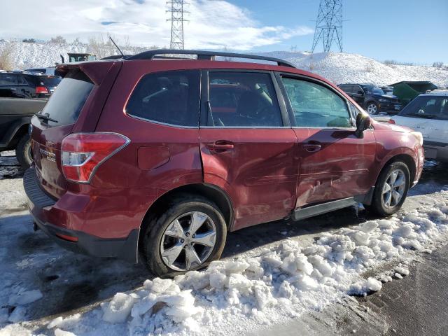 JF2SJAHC0FH438166 - 2015 SUBARU FORESTER 2.5I LIMITED MAROON photo 3