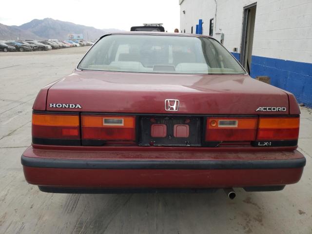 1HGCA6289KA040057 - 1989 HONDA ACCORD LXI BURGUNDY photo 6