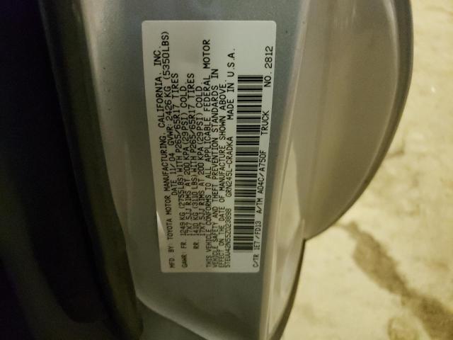 5TEUU42N55Z023898 - 2005 TOYOTA TACOMA ACCESS CAB ვერცხლისფერი ფოტო 12