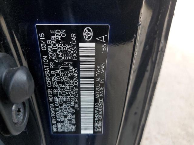 JTKJF5C78FJ009453 - 2015 TOYOTA SCION TC 黑色 照片 12