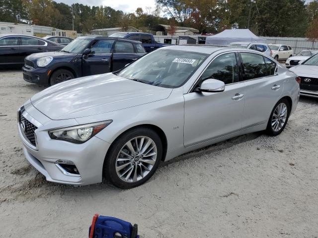 JN1EV7AP3KM510014 - 2019 INFINITI Q50 LUXE SILVER photo 1