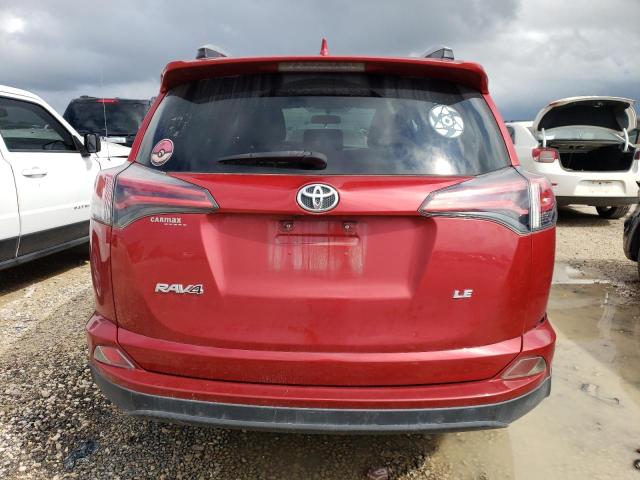 2T3ZFREV0GW278854 - 2016 TOYOTA RAV4 LE RED photo 6