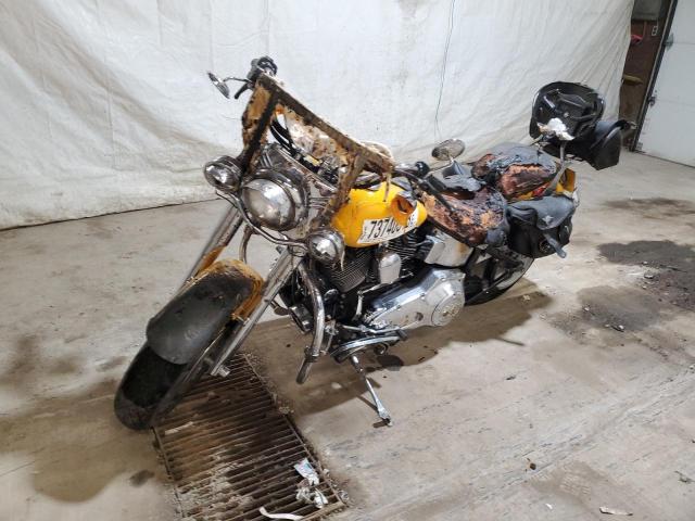 1HD1BXB191Y073754 - 2001 HARLEY-DAVIDSON FLSTFI YELLOW photo 2