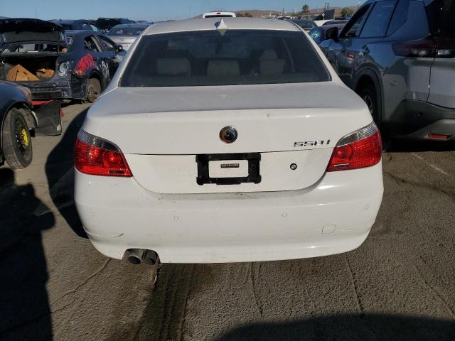 WBANB53517CN93569 - 2007 BMW 550 I WHITE photo 6