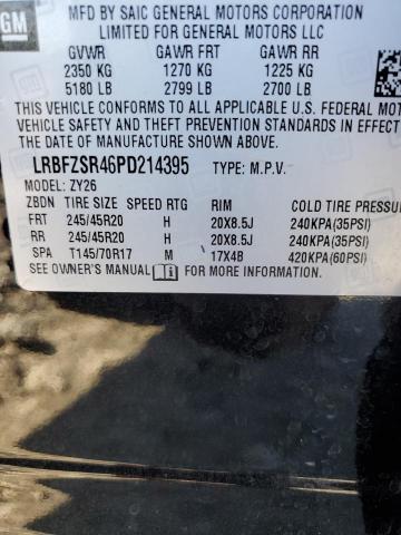 LRBFZSR46PD214395 - 2023 BUICK ENVISION AVENIR BLACK photo 13