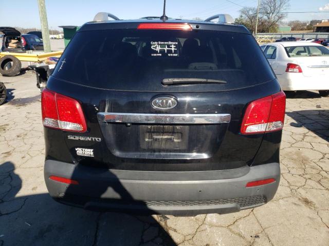 5XYKT4A18BG152622 - 2011 KIA SORENTO BASE BLACK photo 6