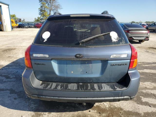 4S4BP61C767301201 - 2006 SUBARU LEGACY OUTBACK 2.5I BLUE photo 6