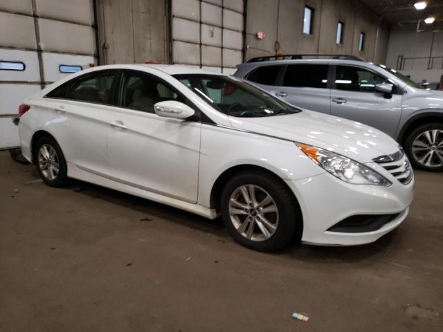 5NPEB4ACXEH896382 - 2014 HYUNDAI SONATA GLS WHITE photo 4