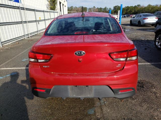 3KPA24AB2KE217940 - 2019 KIA RIO S RED photo 6