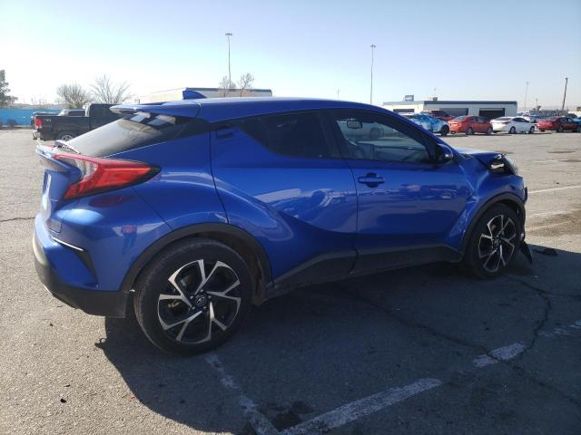 NMTKHMBX9KR091366 - 2019 TOYOTA C-HR XLE BLUE photo 3