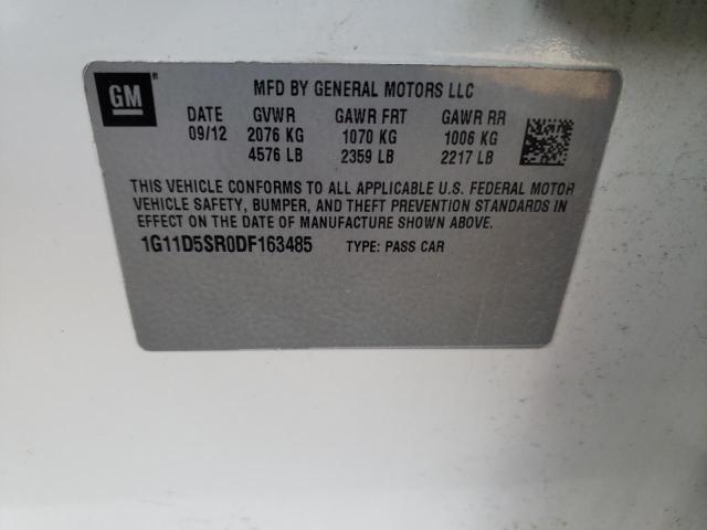 1G11D5SR0DF163485 - 2013 CHEVROLET MALIBU 1LT 白色 照片 12