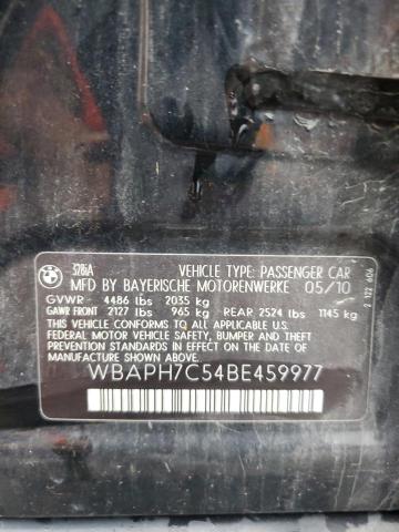 WBAPH7C54BE459977 - 2011 BMW 328 I BLACK photo 12