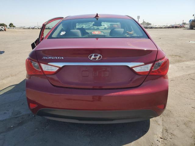 5NPEB4AC9EH851966 - 2014 HYUNDAI SONATA GLS RED photo 6