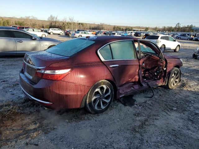 1HGCR2F88HA213362 - 2017 HONDA ACCORD EXL MAROON photo 3