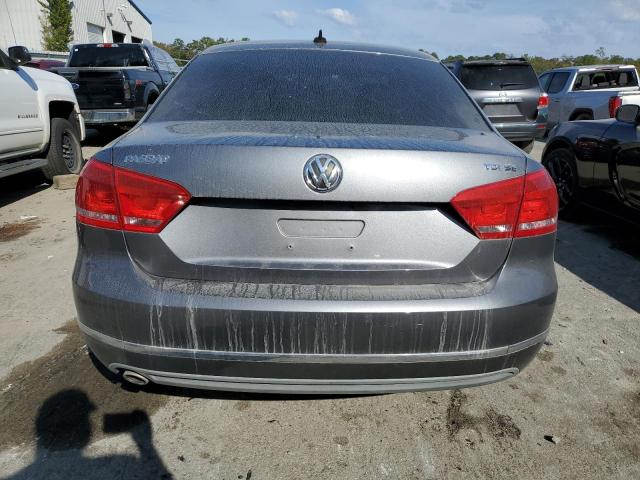 1VWBN7A37DC114882 - 2013 VOLKSWAGEN PASSAT SE GRAY photo 6