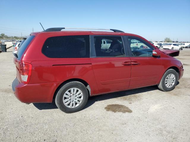 KNDMG4C70C6453176 - 2012 KIA SEDONA LX RED photo 3